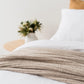 Ribbed NZ Wool Throw Blanket