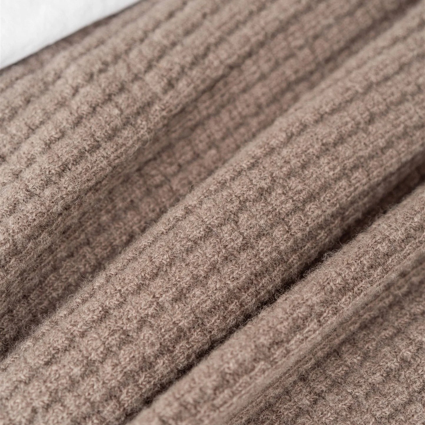 Ribbed NZ Wool Throw Blanket