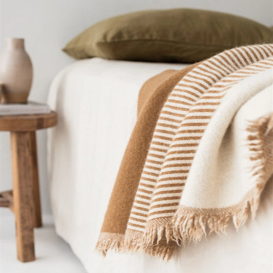 NZ Wool Geometric Blanket