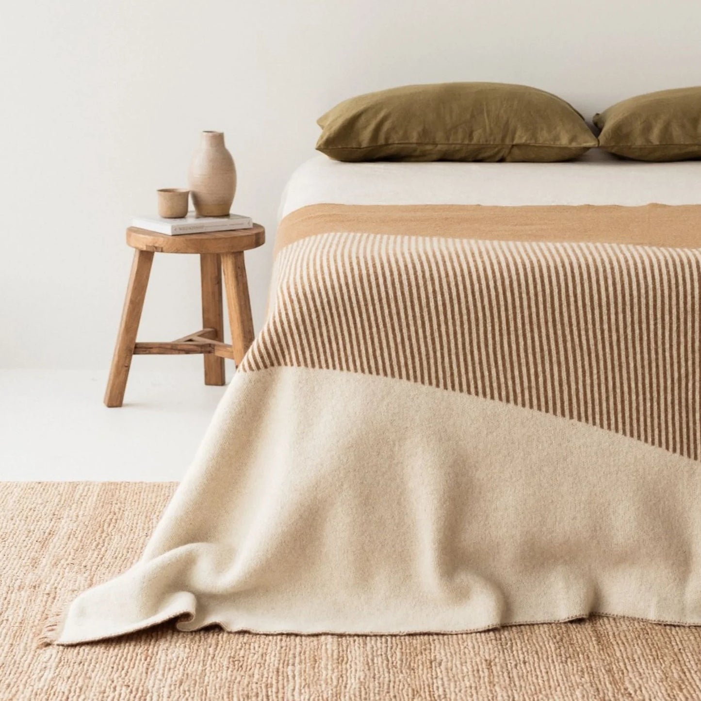 NZ Wool Geometric Blanket