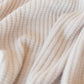 Ribbed NZ Wool Throw Blanket