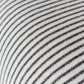 Close-up of black and white striped fabric texture