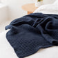 Ribbed NZ Wool Throw Blanket