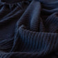 Ribbed NZ Wool Throw Blanket