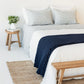 Ribbed NZ Wool Throw Blanket