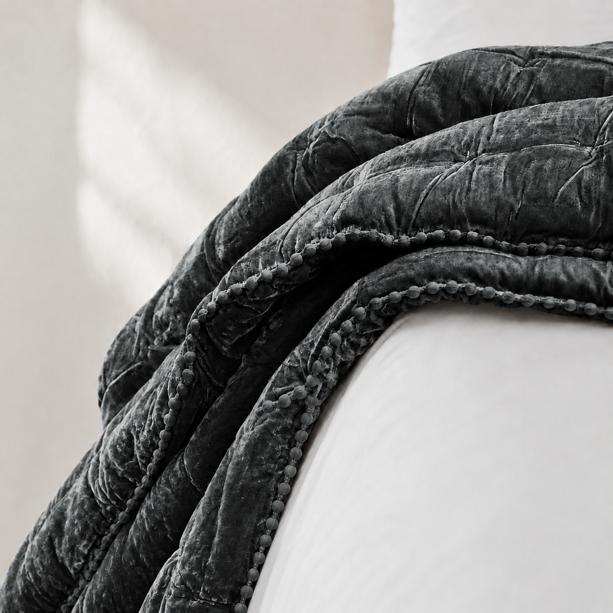Cruz Velvet Coverlet and Comforters - Seneca
