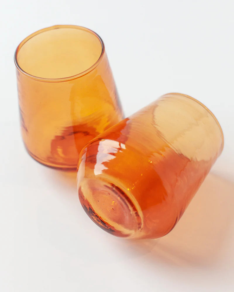 Handblown Hammered Glass Carafe