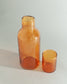 Handblown Hammered Glass Carafe