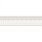 White decorative cornice molding on a white background