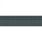Dark gray Trompe L'oeil strip with a ribbed texture on a white background