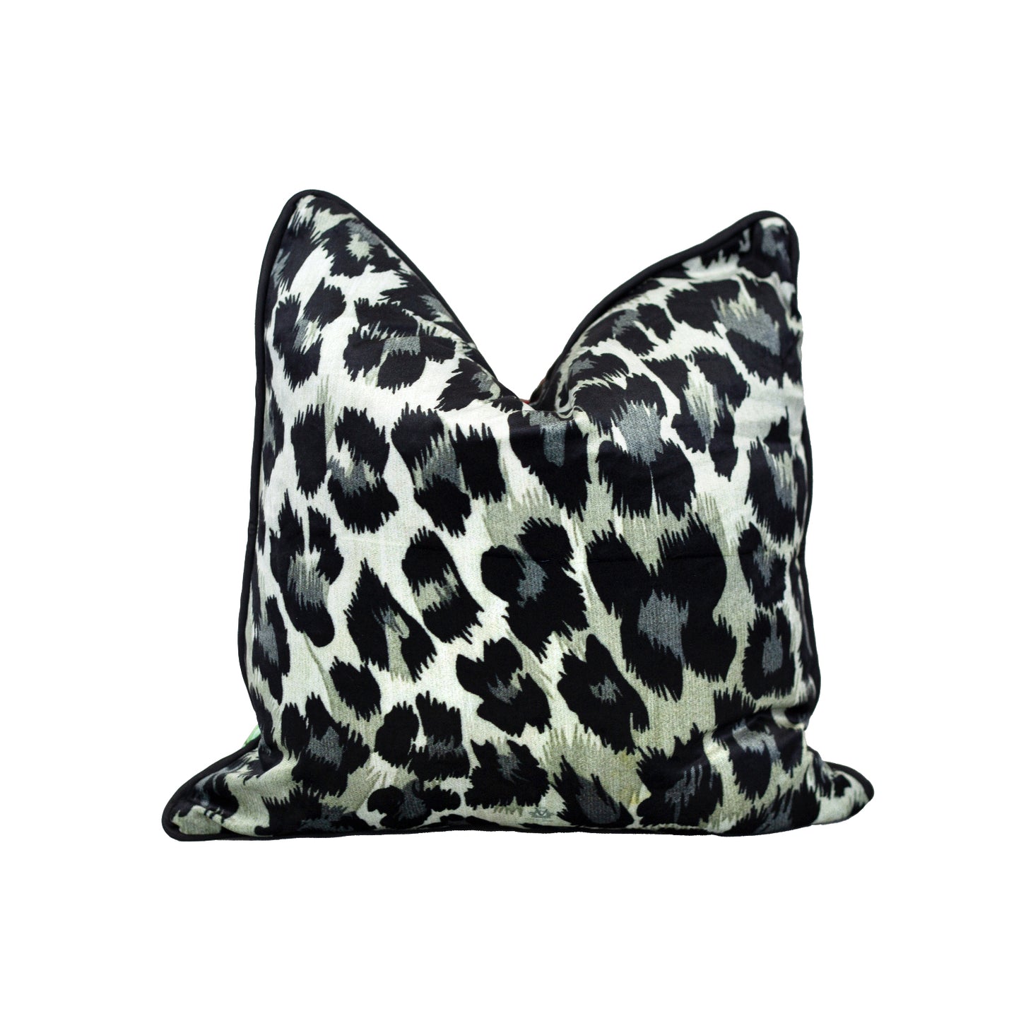 Leopard Crown Velvet Cushion - Victoria Jane