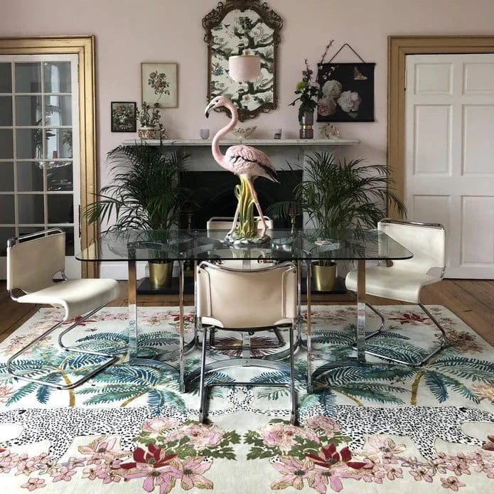 Wendy Morrison Rug - Leopard Palms Light