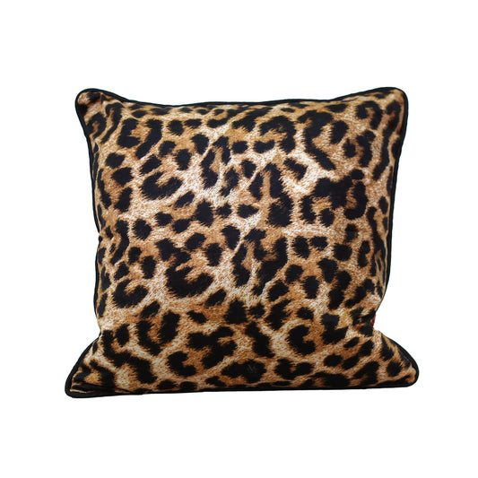 Leopard Luxe Velvet Cushion - Victoria Jane