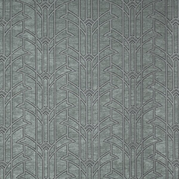 Patterned fabric with geometric design in gray tones