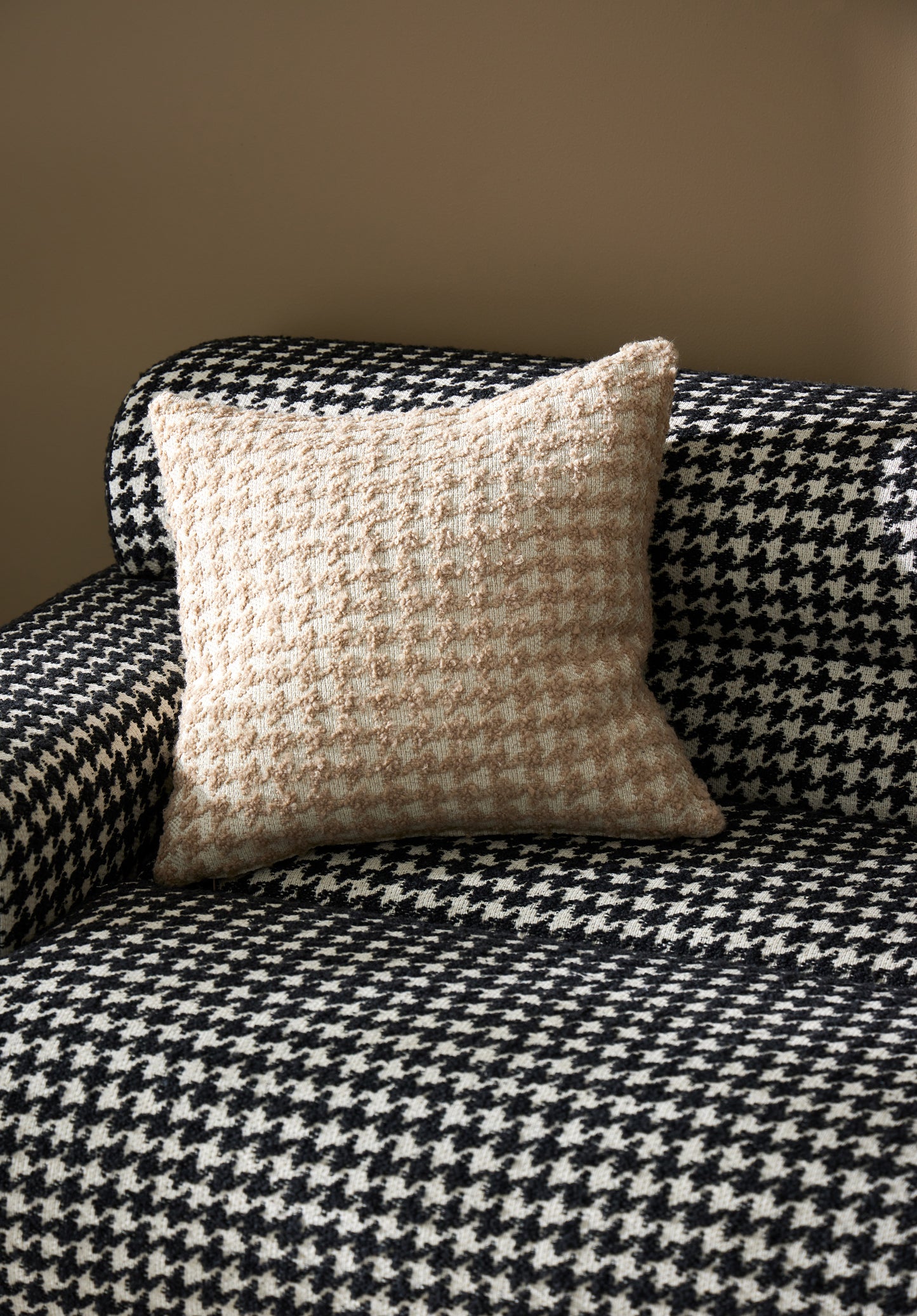 Mario Houndstooth Boucle  Fabric