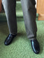 Men's Black Leather Slipper