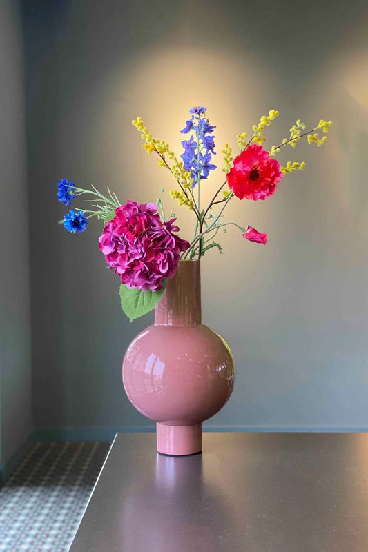 Metal Bulb Vase