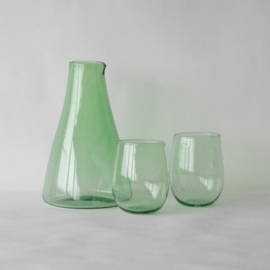Monmouth Glass Carafe - Spring Green