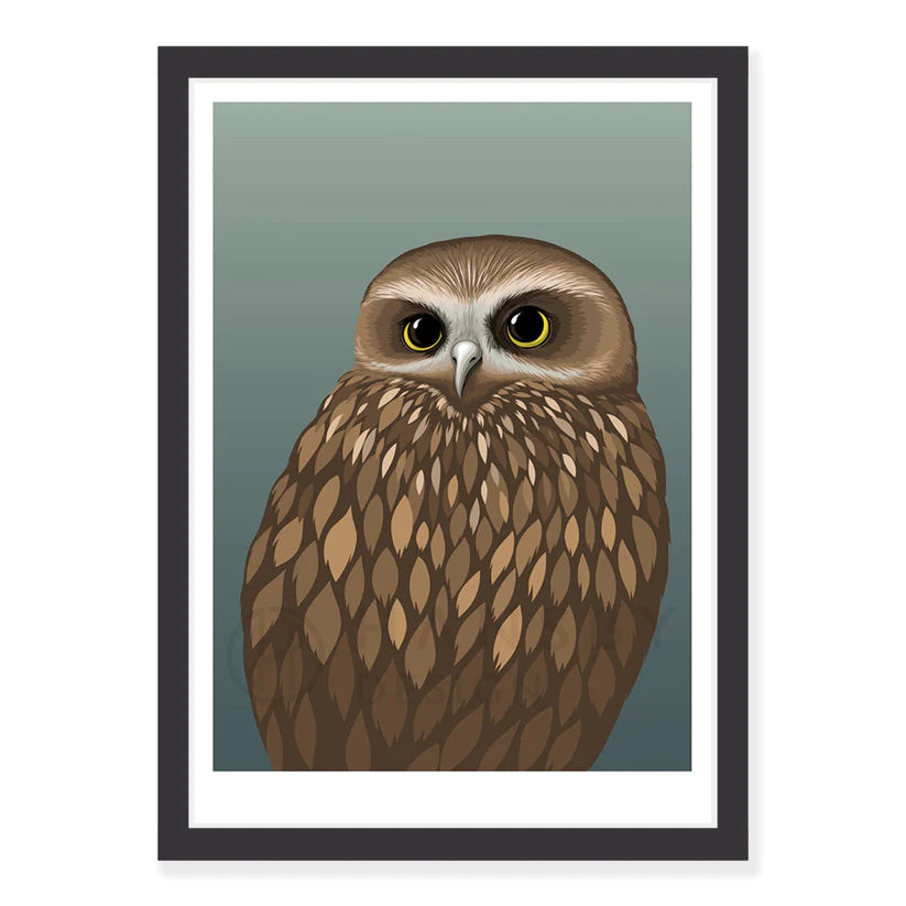 Morepork Art Print