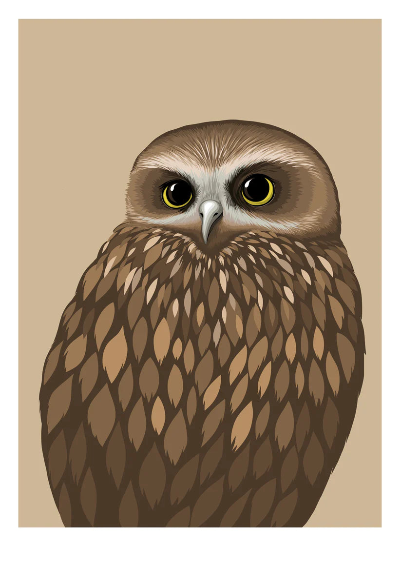 Morepork Art Print