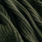 Ribbed NZ Wool Throw Blanket