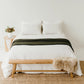 Ribbed NZ Wool Throw Blanket