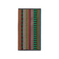 Colorful striped towel with vertical lines on a white background