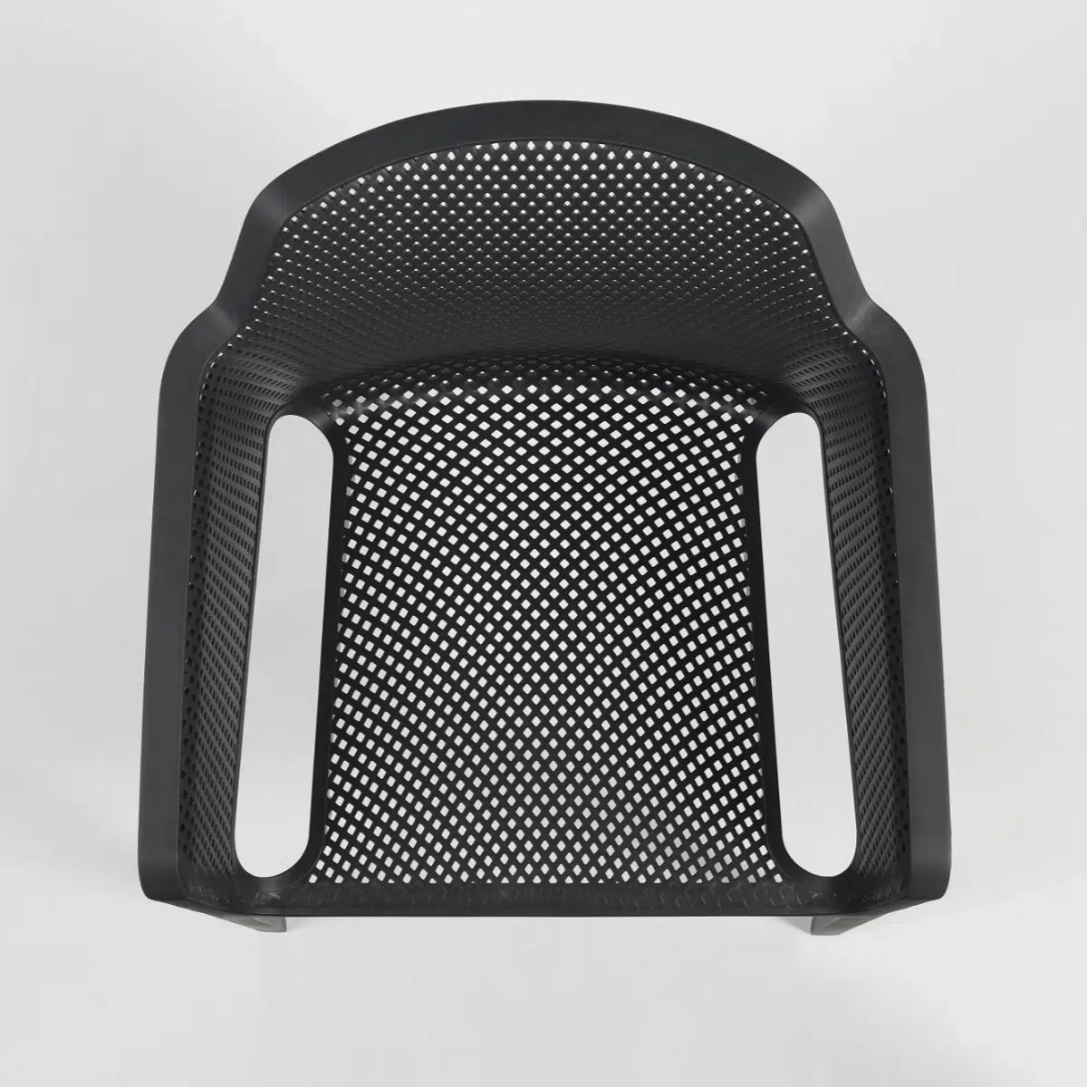 Black nardi net 
 chair with mesh backrest on a white background
