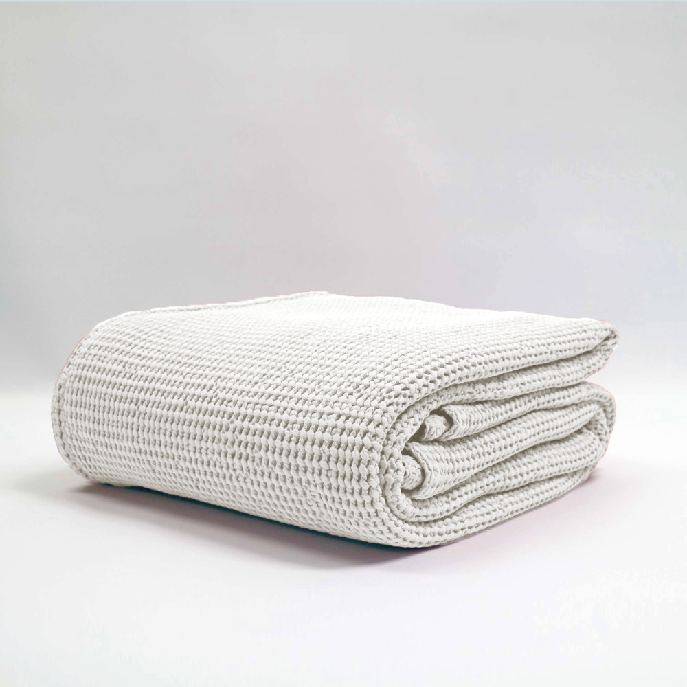 Bliss Stonewashed Cotton Waffle Blanket