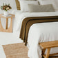 Ribbed NZ Wool Throw Blanket