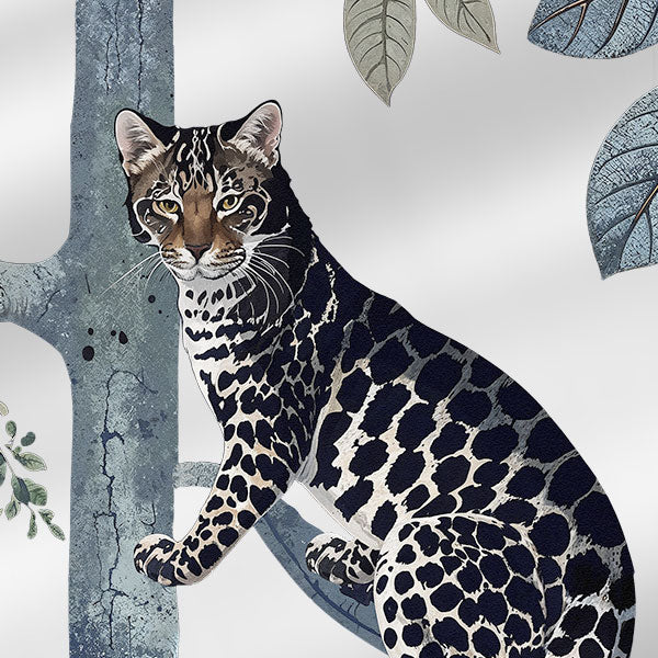 Panthera Wallpaper Mural - Metallic