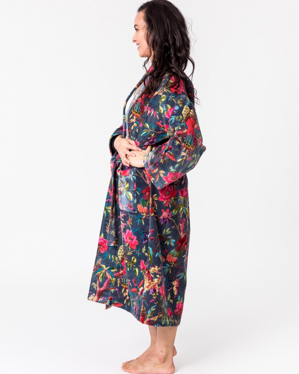 Paradise Bluestone Velvet Robe