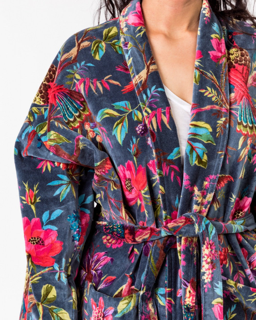 Paradise Bluestone Velvet Robe