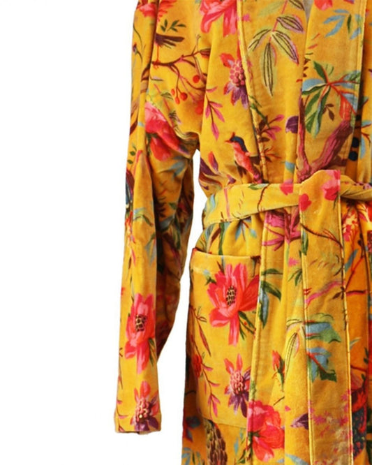 Paradise Gold Velvet Robe