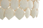 Close-up of a decorative wall panel with geometric honeycomb pattern on a white background