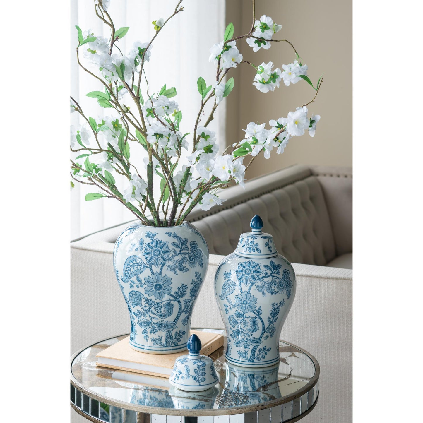 Porcelain Blue and White Ginger Jar