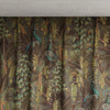 Curtain with peacock and leaf pattern