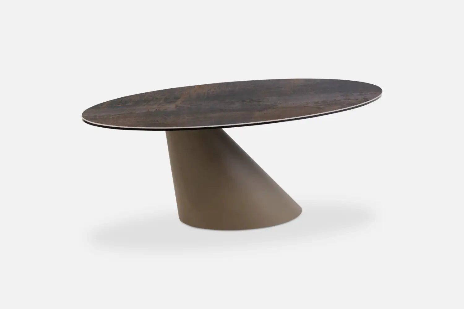 Modern coffee table with a unique design on a white background