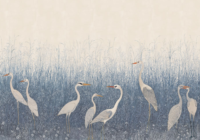 Stillwater Herons Wallpaper Mural