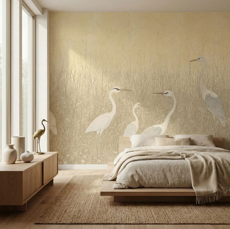 Stillwater Herons Wallpaper Mural
