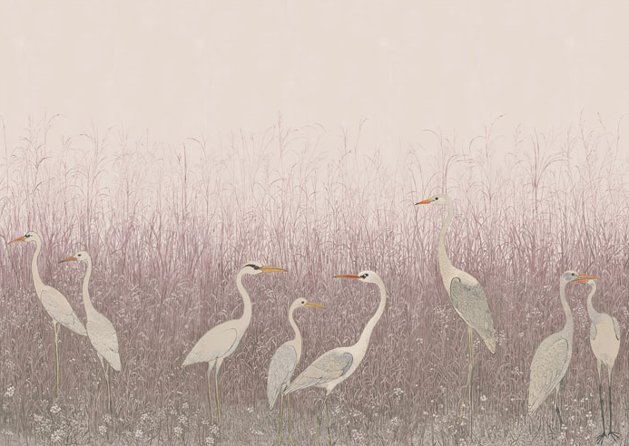 Stillwater Herons Wallpaper Mural