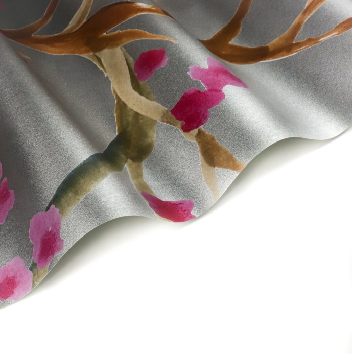 Takeda Cherry Blossom Wallpaper Mural - Metallic