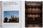 Open book showing images of a Jesuit library at Maria Laach Abbey