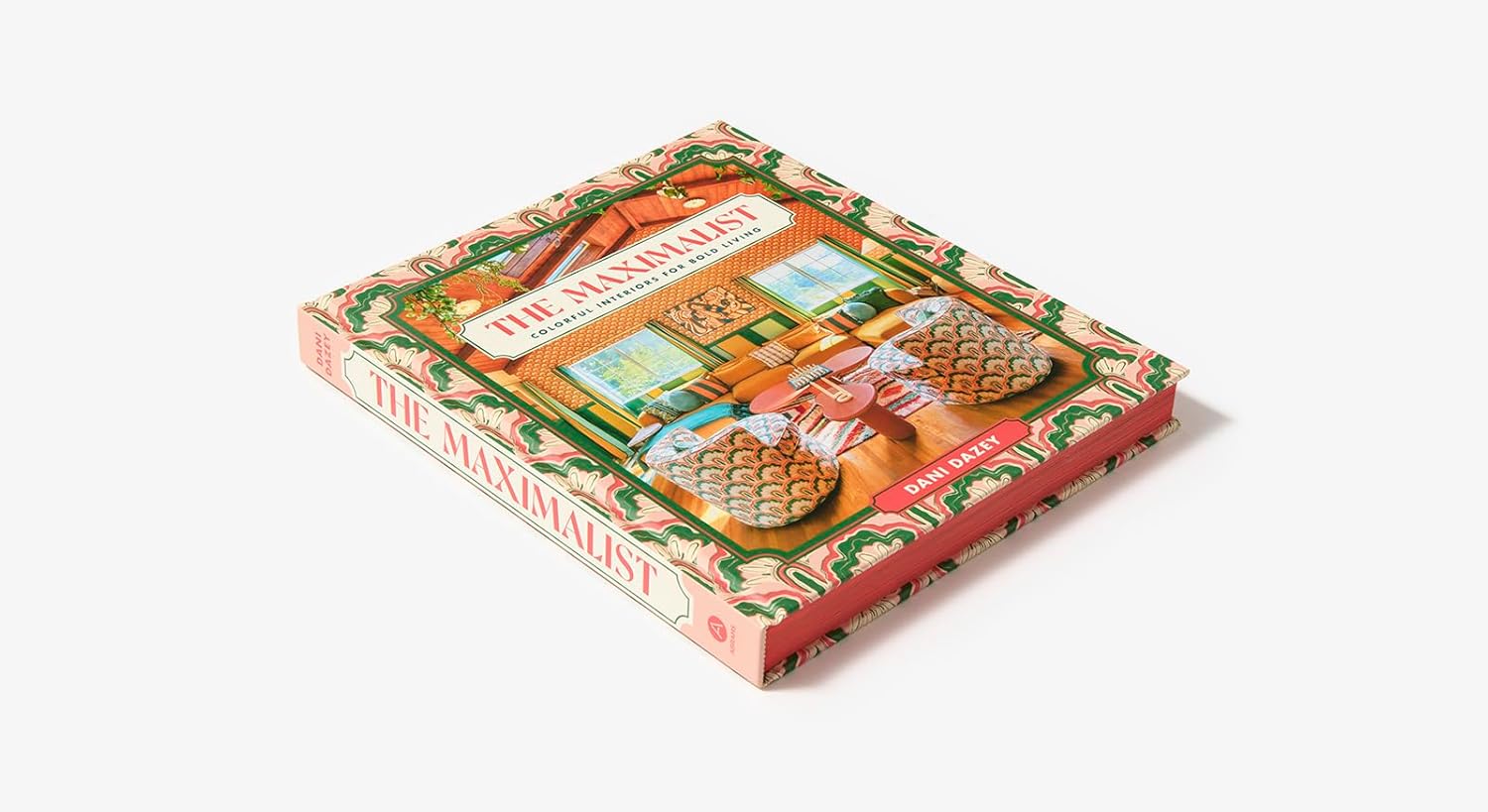 Maximalist book with colorful design on a white background