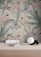 Tropical Shore Flamingo Wallpaper Mural