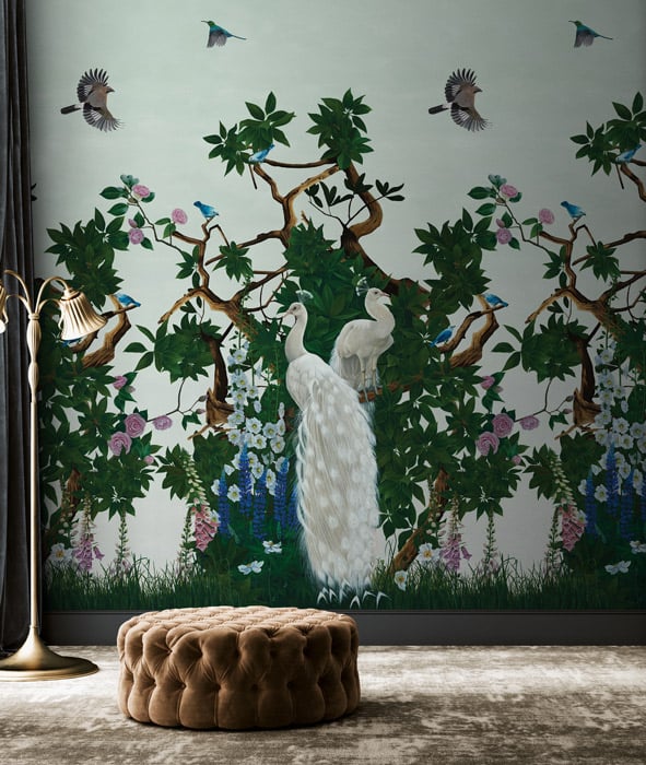 Vera's Garden Chinoiserie Wallpaper Mural