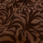 Brown fabric with a leaf pattern