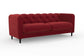 Red sofa on a white background