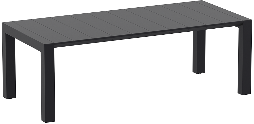 Gray outdoor table on a white background