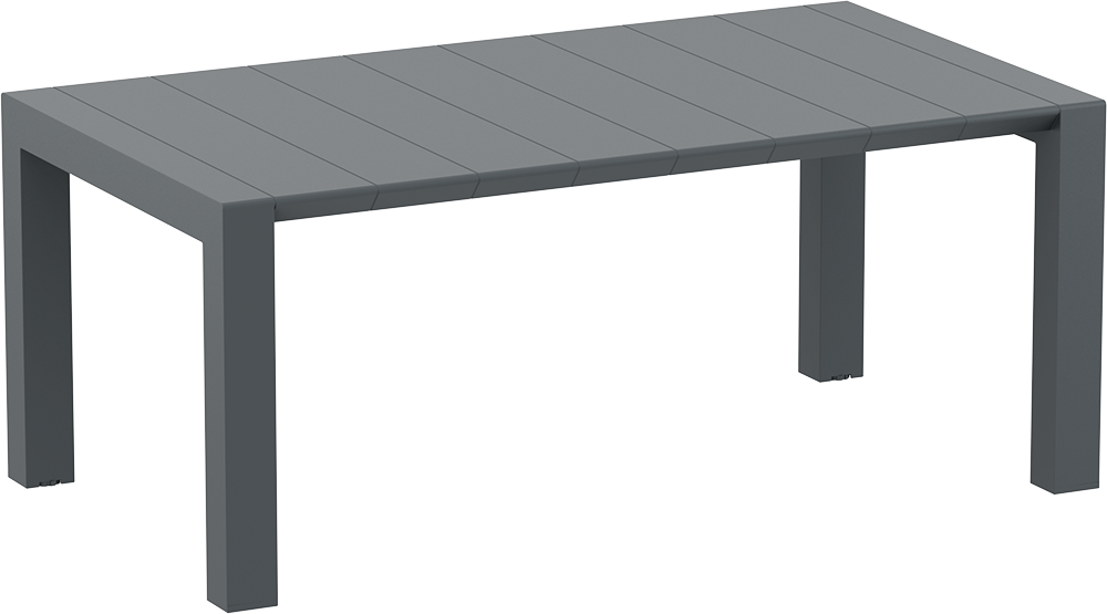 Gray outdoor table on a white background
